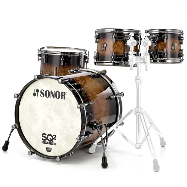 SONOR 소노 드럼세트 / SQ2 월넛 브라운 버스트 6기통