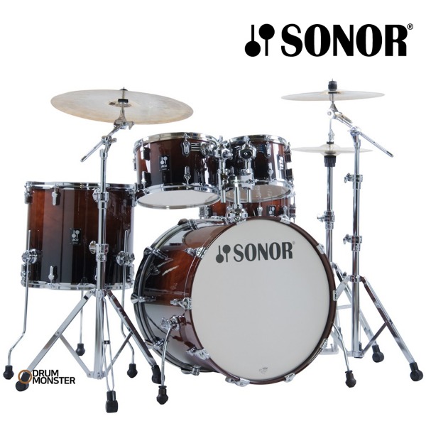 SONOR 소노 드럼세트-AQ2 메이플-Brown Fade